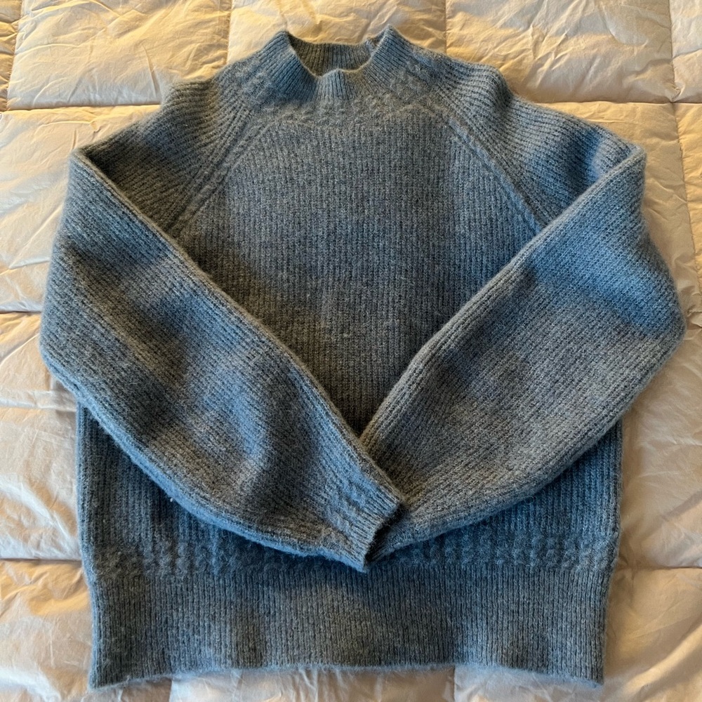 Sezane Otis sweater in blue